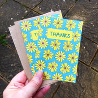 Image 1 of Pack of two Thank you Cards - Daisies