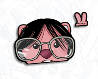  バニー KAWAII PINK (w/ PEACE SIGN)