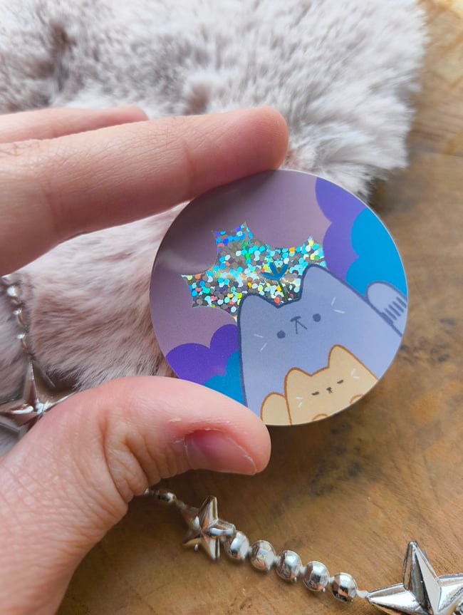 Sticker Chats Nuages