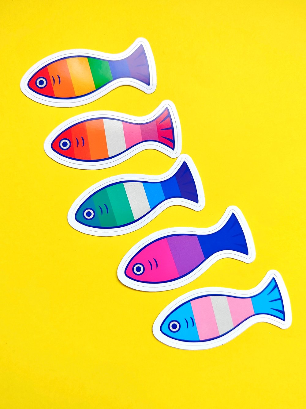Image of Pride Fish Stickers