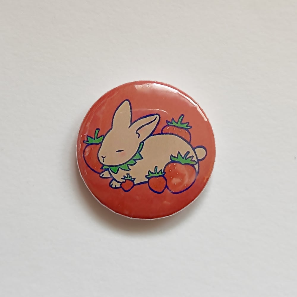 Image of Fruit Bunny Badges + Sticker