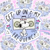 SNOOPY X NCT - WAYV Get Up On My Frequency Vinyl Sticker