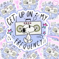 SNOOPY X NCT - WAYV Get Up On My Frequency Vinyl Sticker