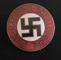 Image 1 of Inter-War (Nazi Germany) NSDAP Party Membership Badge - Early Version