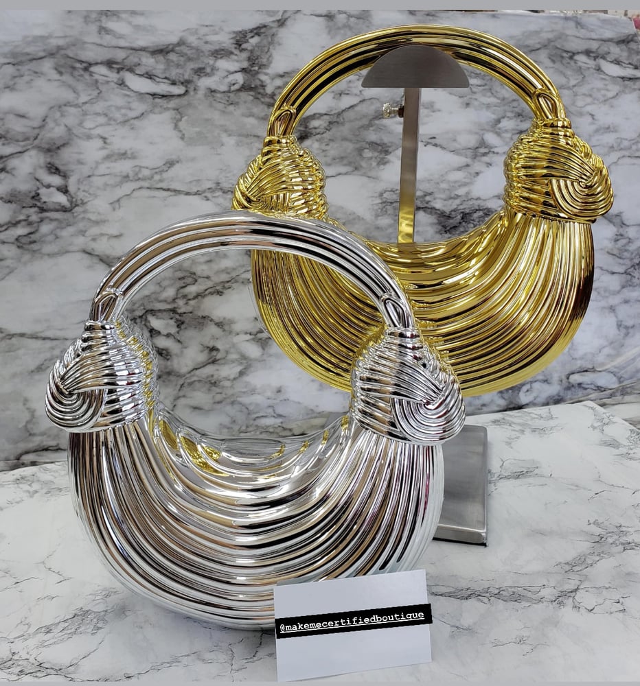 Image of LUX Metallic handbag