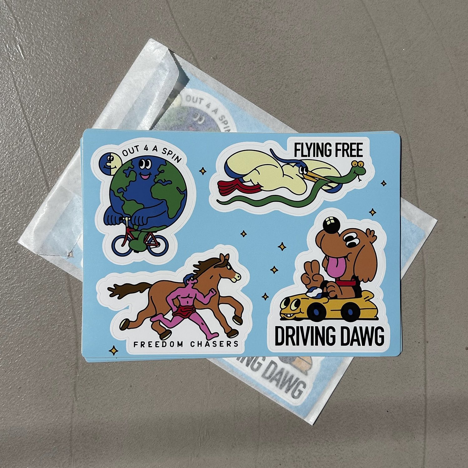 Image of "Freedom of Movement" Sticker Pack