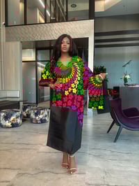Image 1 of BENIN DRESS (BLACK)