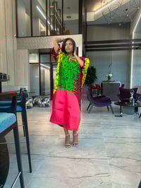 Image 2 of BENIN DRESS(RED)