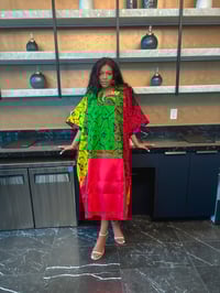 Image 1 of BENIN DRESS(RED)