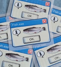 Image 1 of Fish.exe - Iron-on Foil