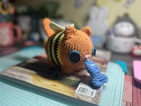 Image 1 of Brown bee kitty plushie 