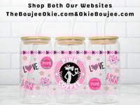 Pink Panther Coffee Double Sided Uv Dtf Wrap NRB