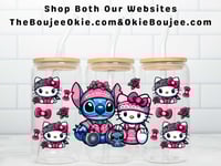 Stitch & Hello Kitty Double Sided Uv Dtf Wrap NRB