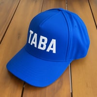 The Clean TABA – Blue Hat with White Letters