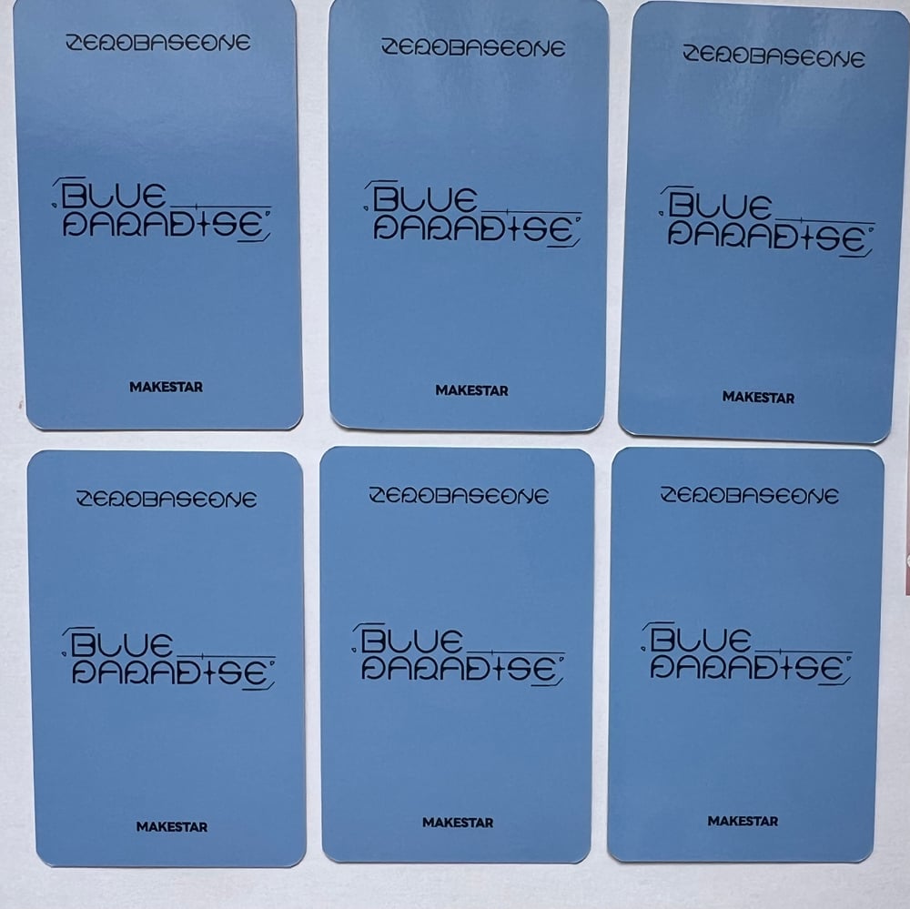 Image of ZEROBASEONE ‘Blue Paradise’ Makestar Animal Pajama POB Photocard’s