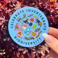 Celebrate Invertebrate Biodiversity Sticker
