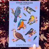Springtime Birds of Japan Sticker Sheet