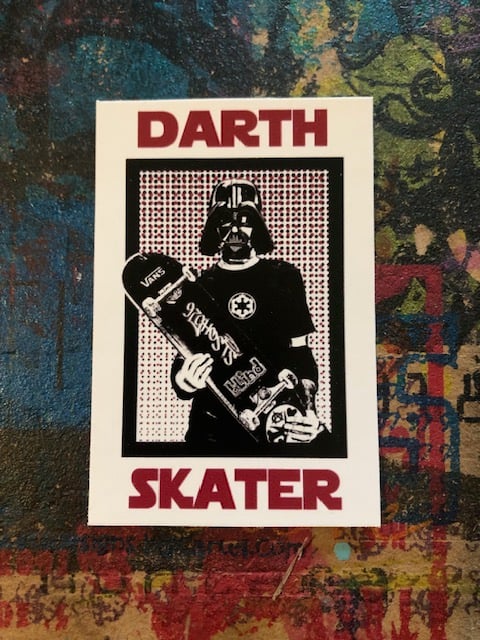 Image of Darth Skater sticker 