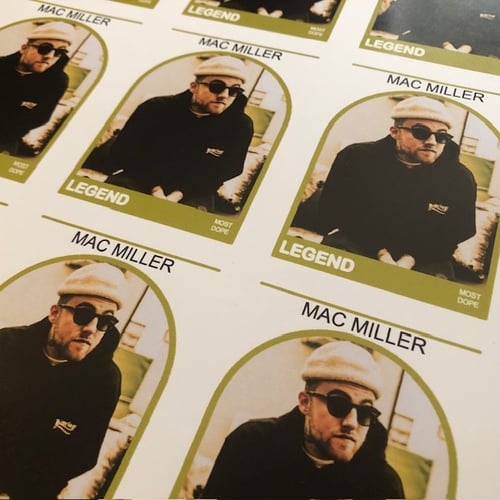 Image of Mac Miller trading card 