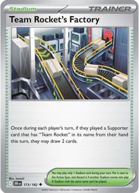 Image 1 of Team Rocket's Factory - SV10: Destined Rivals - Near Mint