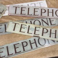 Image 5 of Authentic Glass British Telephone Booth Sign