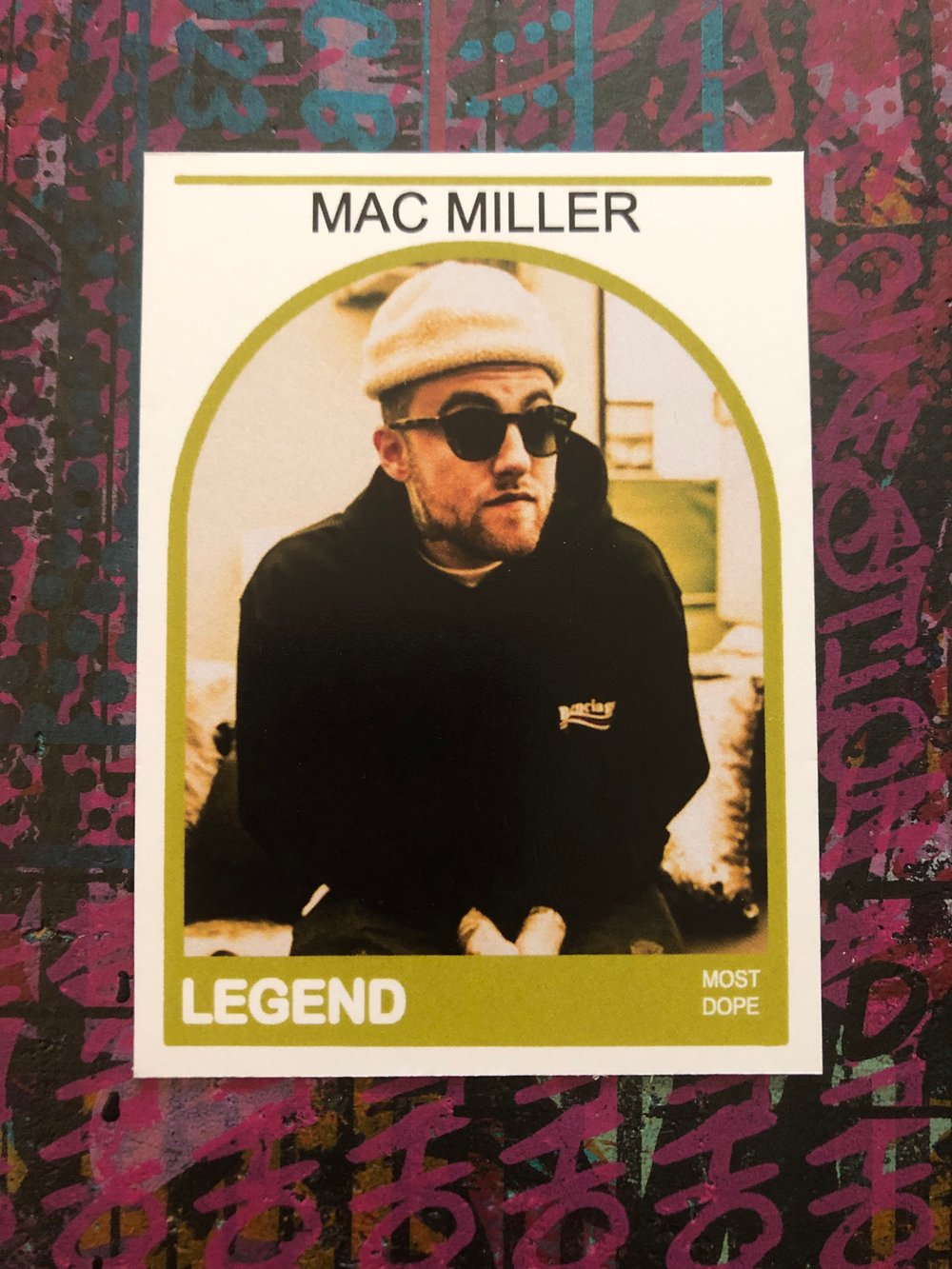 Image of Mac Miller trading card 