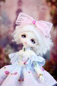 Image 4 of Handmade Dress for Teacup Marionette OOAK - pink/blue