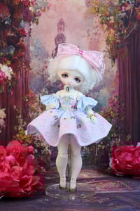 Image 1 of Handmade Dress for Teacup Marionette OOAK - pink/blue