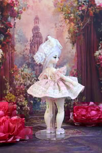 Image 5 of  Handmade Dress for Teacup Marionette OOAK - pink/ecru