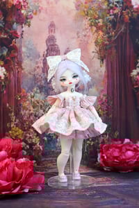Image 3 of  Handmade Dress for Teacup Marionette OOAK - pink/ecru