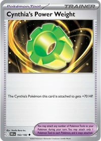 Image 1 of Cynthia's Power Weight - SV10: Destined Rivals - Near Mint x4