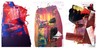 Image 1 of "Two Out of Three Ain't Bad Painting Triptych" by Anthony Hunter