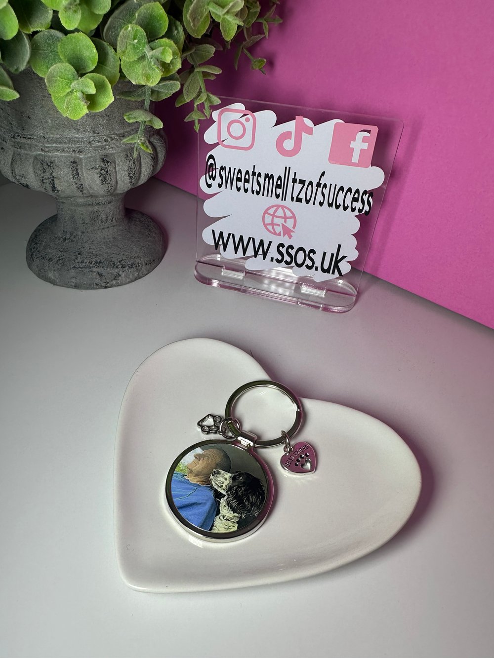 Image of 'Best Friend Paw Print' Keyring