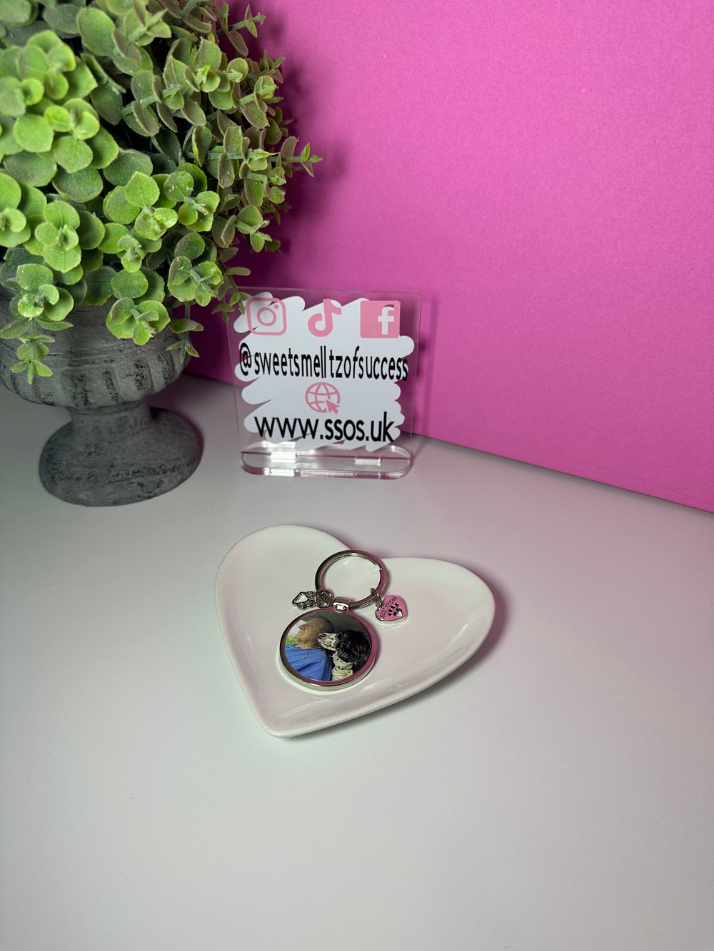 Image of 'Best Friend Paw Print' Keyring