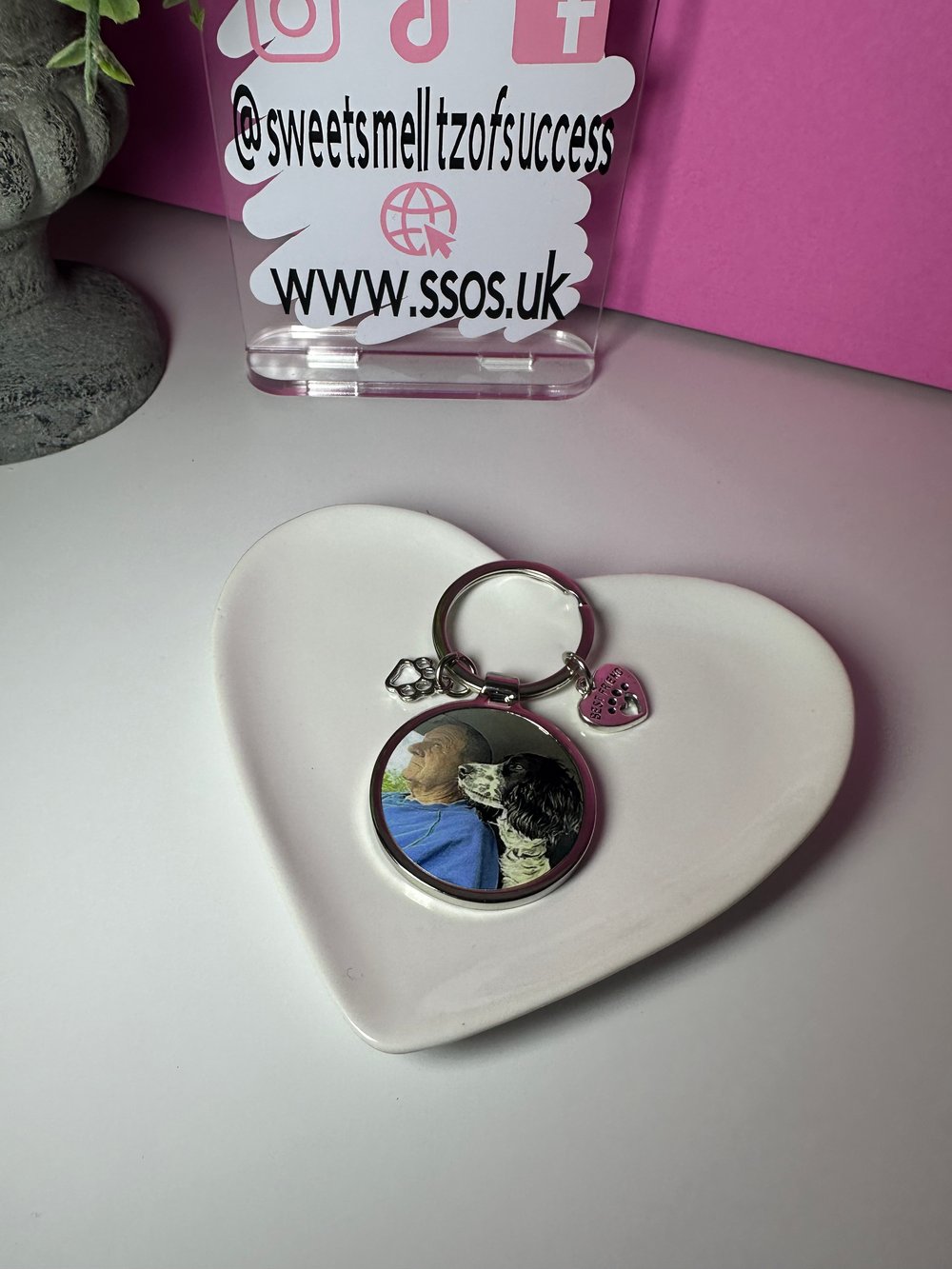 Image of 'Best Friend Paw Print' Keyring