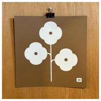 "Flowers" (MCM BROWN) Screen Print