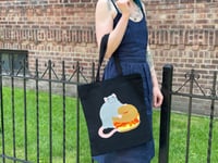 Image 1 of Bacon Egg and Cheese Rat Tote Bag