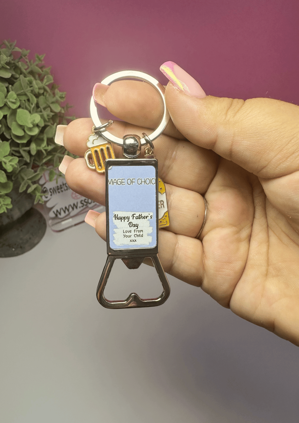 Image of Father's Day Bottle Opener Keyring