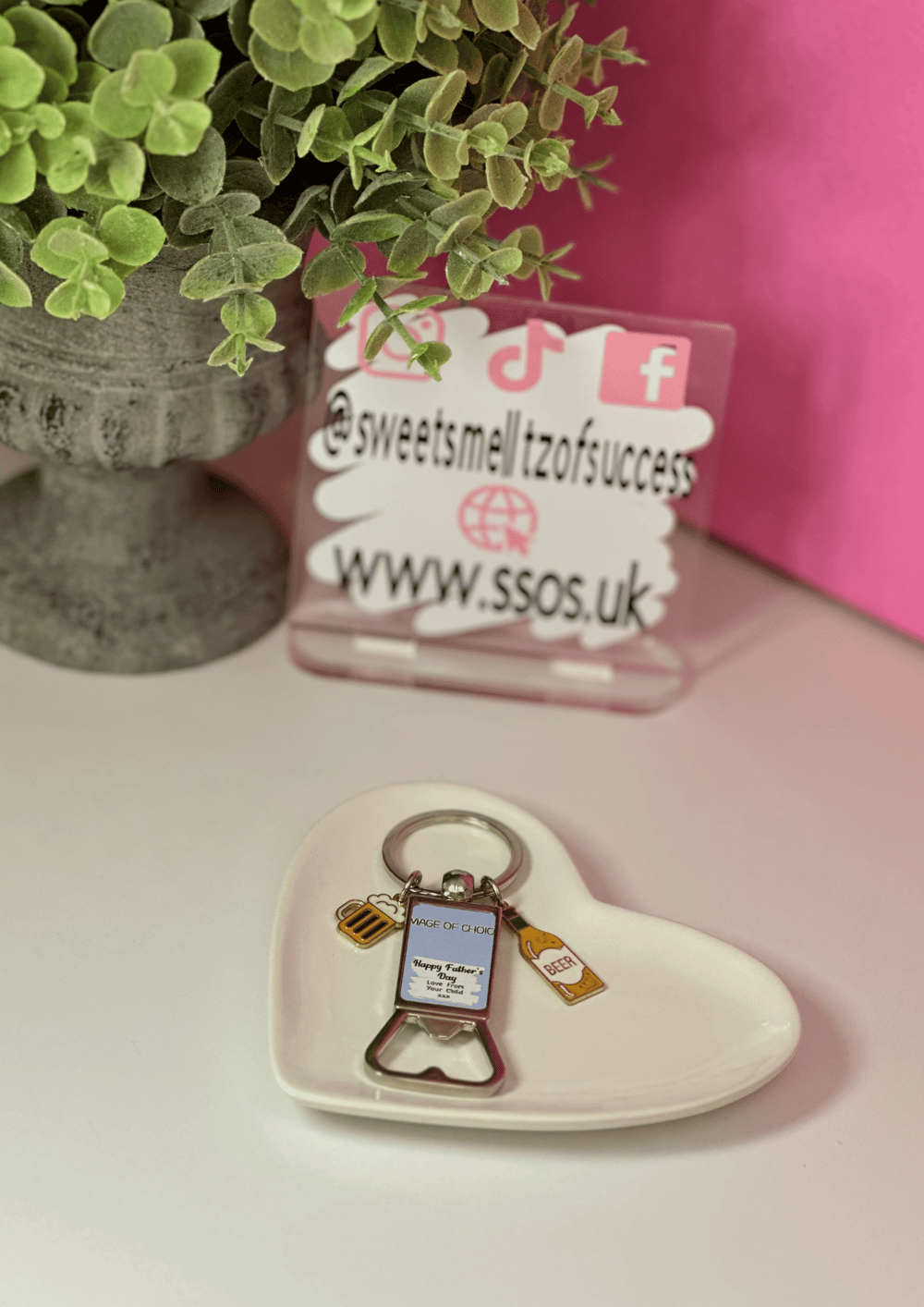 Image of Father's Day Bottle Opener Keyring 