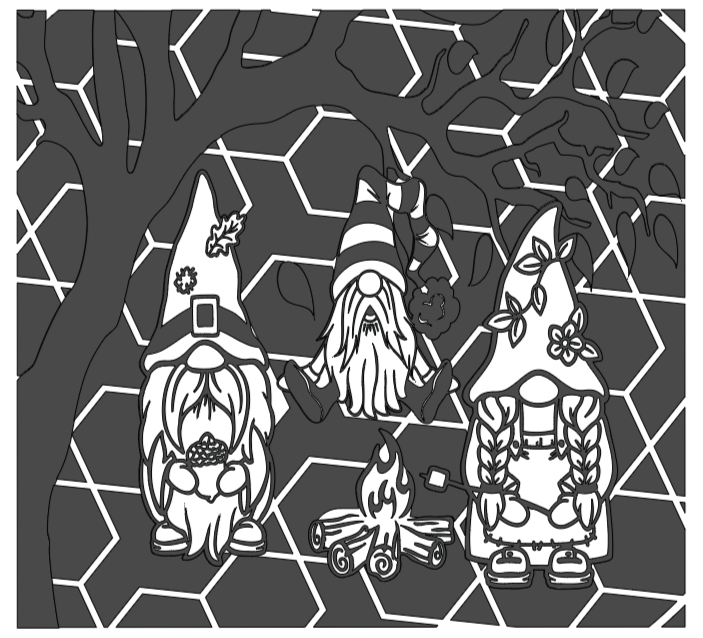 Image of Campfire Gnomes Template