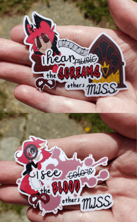 Image 3 of Hazbin Hotel Autism Positivity Stickers - VOL 1
