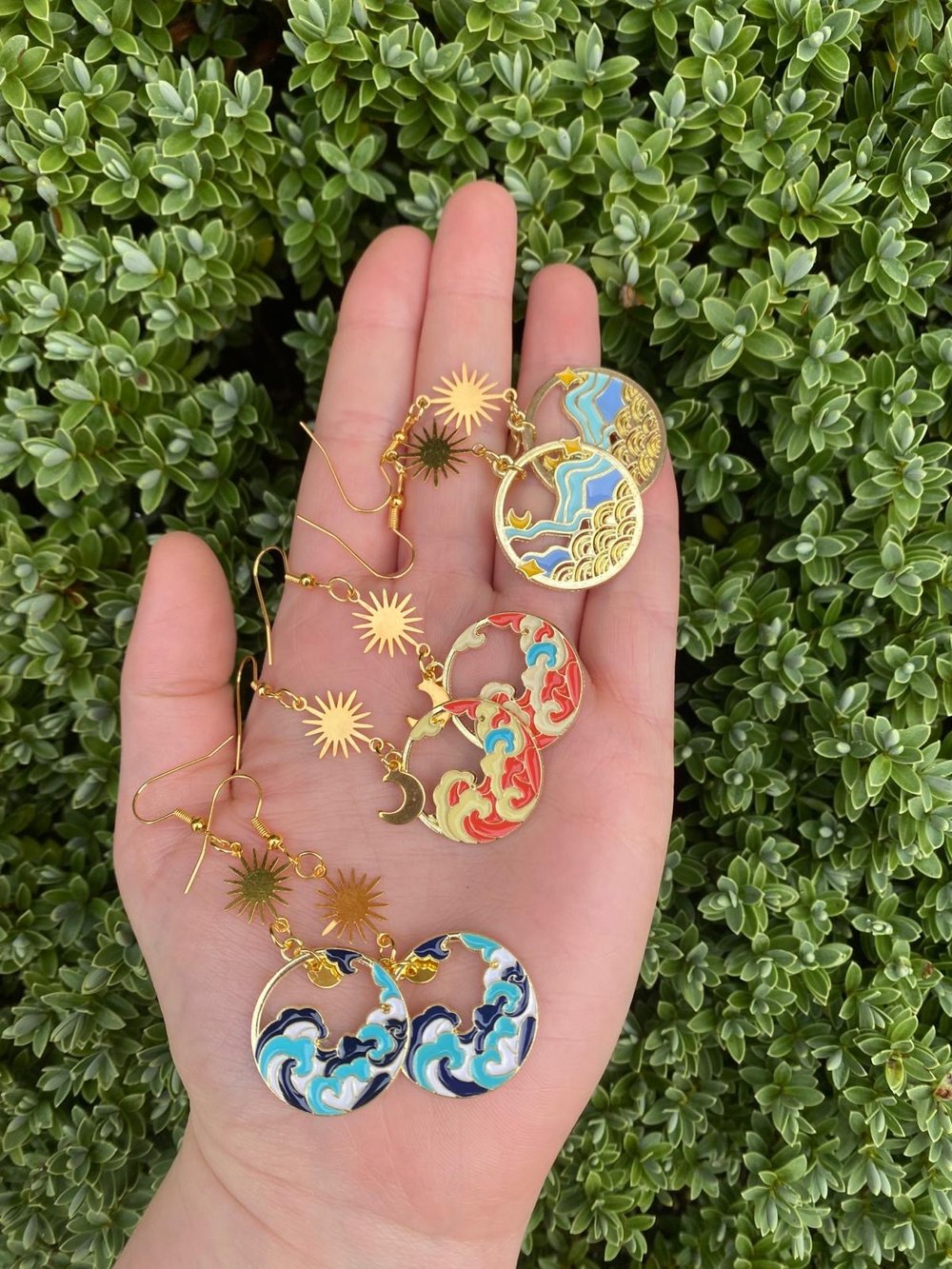 summer day earrings!