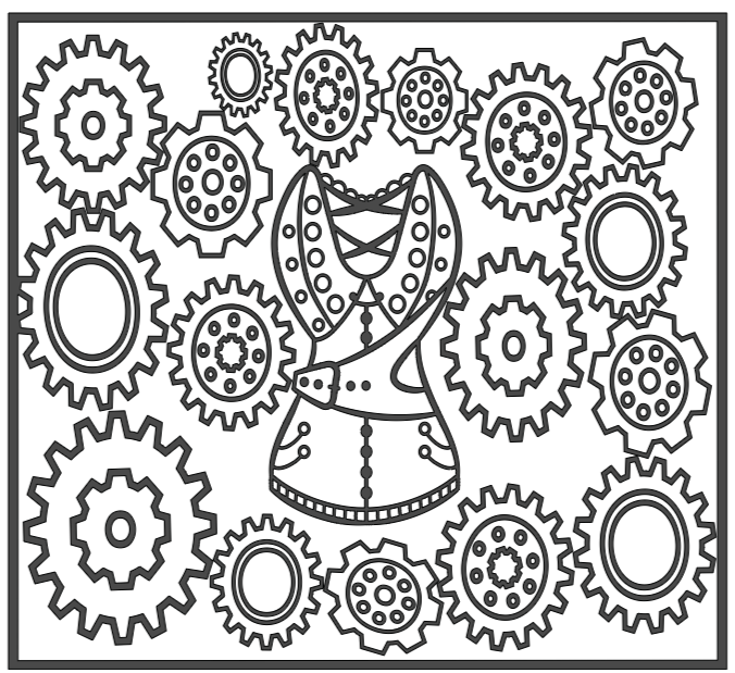 Image of Steampunk Body Suit Template