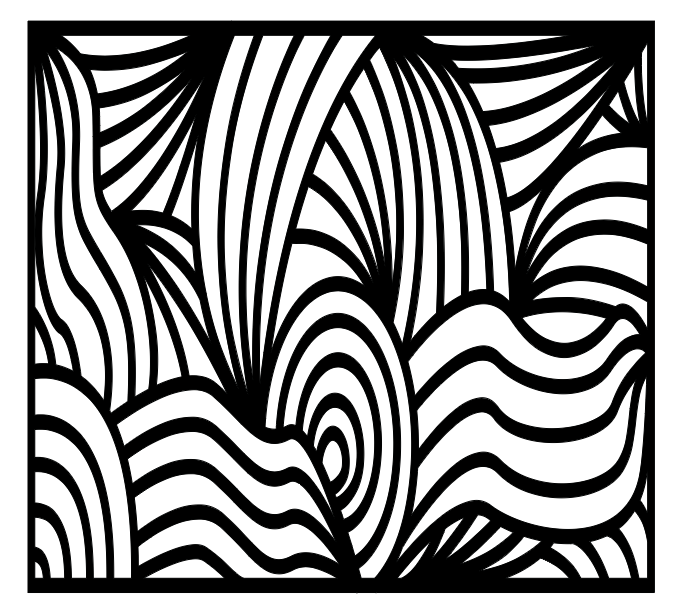 Image of Trippy Lines Template