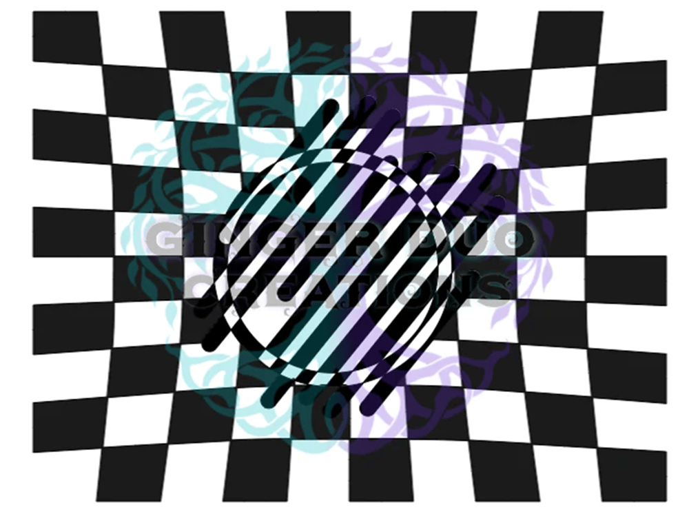 Image of Trippy Checkers Template