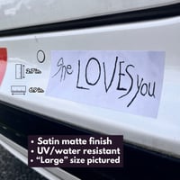 Image 3 of She Loves You Vinyl Sticker