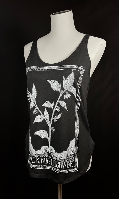Image of SOVRIN X FORAGERCHEF BLACK NIGHTSHADE SIDE SLIT TANK