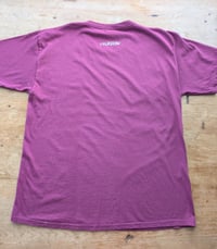 Image 3 of Touch of gold tee - burgundy 