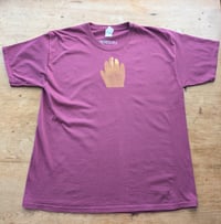 Image 2 of Touch of gold tee - burgundy 
