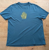 Image 2 of Touch of gold tee - teal